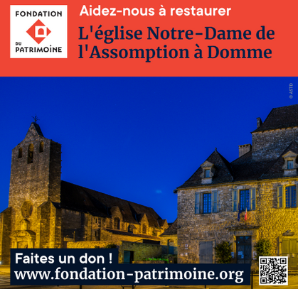 Domme, Bienvenue à Domme, bienvenue en plein coeur du Périgord Noir : C'est vers 1281 que le roi Philippe III - dit le hardi - décide de créer la  bastide de Domme sur la barre, cette falaise qui domine la rivière Dordogne de plus de 15Om. Le charme de Domme est indéniable, il y règne une atmosphère particulière, calme et sereine qui apaise l'âme autant que l'exceptionnel panorama sur la vallée de la Dordogne qui dévoile aussi bien le château de Montfort, le village de la Roque Gageac et le château de Beynac. Mais le hasard a offert bien d'autres trésors à Domme